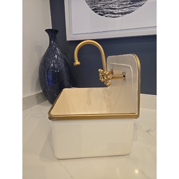 Beetles & Blooms 13" Decorative Sink Container Ashland® Farmhouse Decor Display - Picture 4 of 5